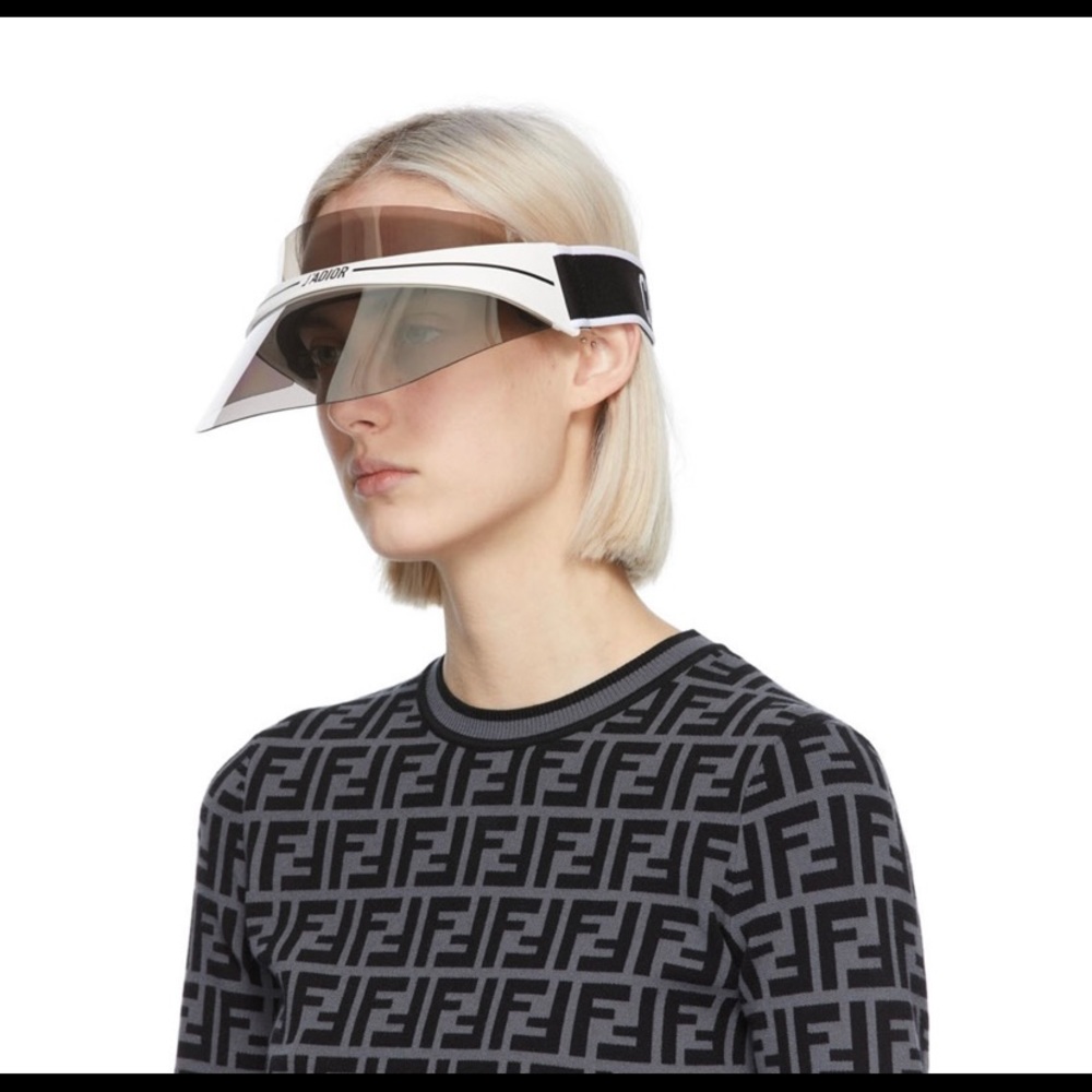 Christian Dior DIORCLUB1 Visor Black & White 🖤🤍